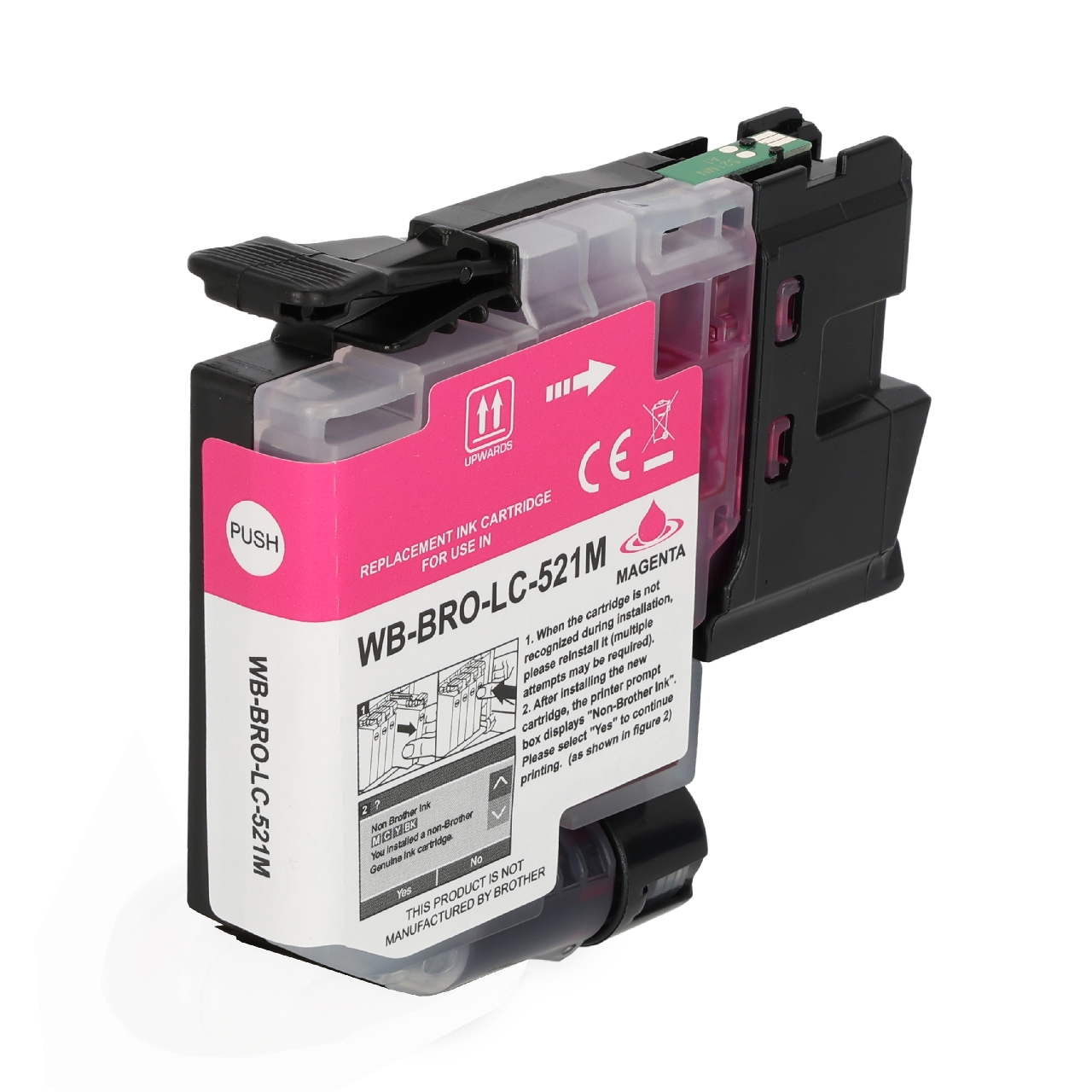 Kompatibel für Brother LC-521M Druckerpatrone Magenta