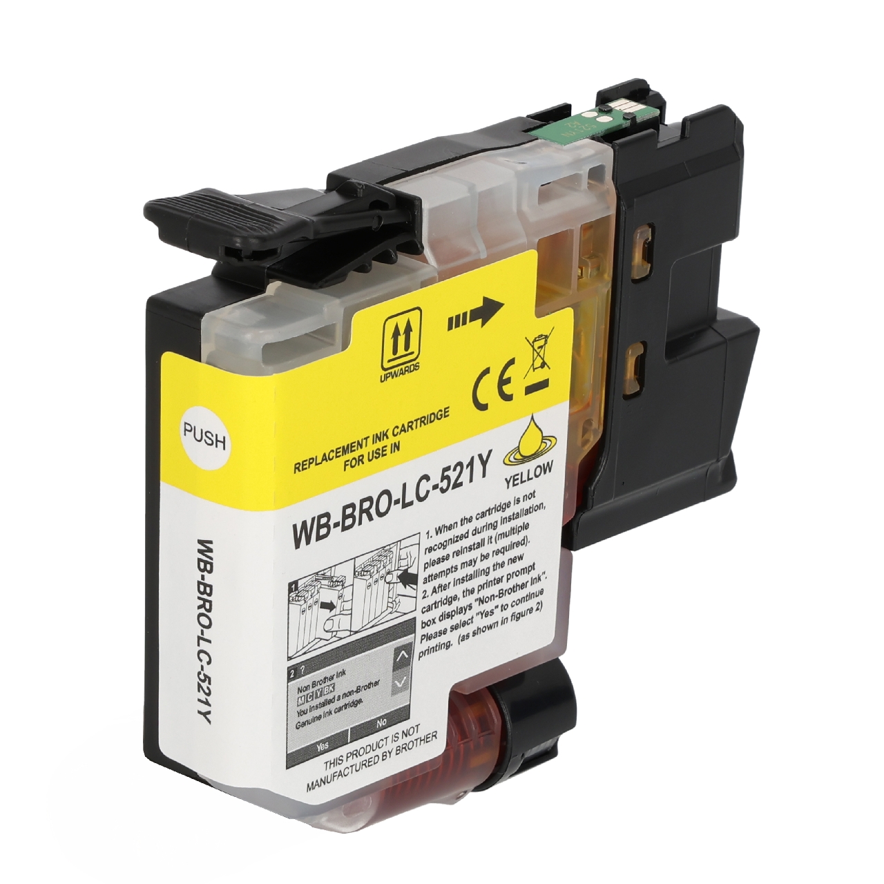Kompatibel für Brother LC-521Y Druckerpatrone Gelb