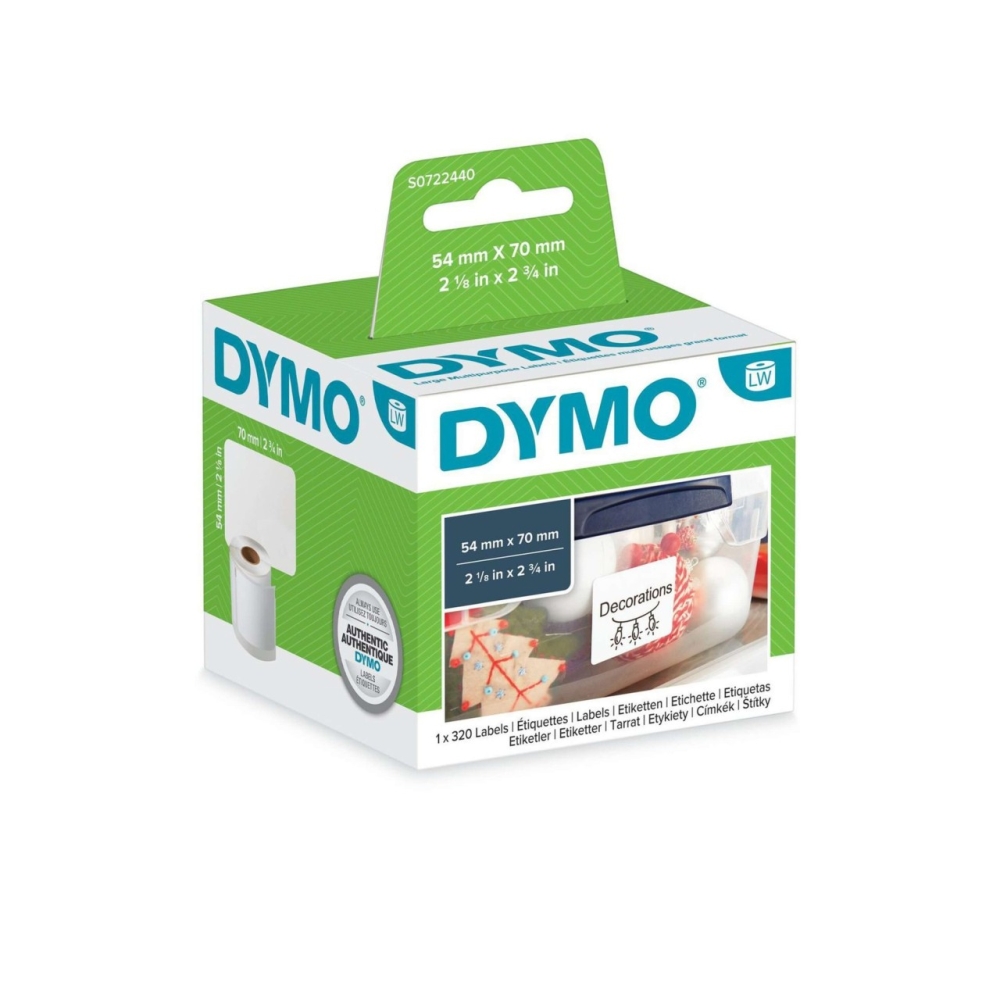 Original Dymo 99015 / S0722440 Etikett 320x (54mm x 70mm)
