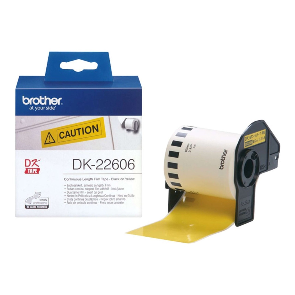 Original für Brother DK-22606 Etikett Gelb